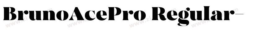 BrunoAcePro Regular字体转换